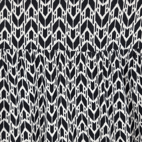 Lane Bryant Womens Black White Print Pull OnFlared Boho Casual Mini Skirt 18/20 - Picture 5 of 9